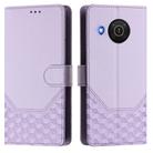 For Nokia X20 / X10 Honeycomb Embossing RFID Leather Phone Case(Light Purple) - 2