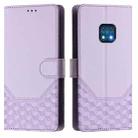 For Nokia XR20 Honeycomb Embossing RFID Leather Phone Case(Light Purple) - 2