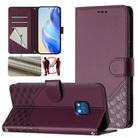 For Nokia XR20 Honeycomb Embossing RFID Leather Phone Case(Violet) - 1