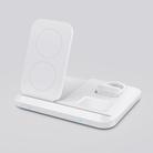 DW08 15W 3 in 1 Folding Wireless Charger(White) - 1