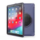 For Samsung Galaxy Tab A 10.1 (2019) T510 / T515 360 Degree Rotation PC+TPU Protective Cover with Holder & Hand Strap(Blue) - 2