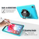 For Samsung Galaxy Tab A 10.1 (2019) T510 / T515 360 Degree Rotation PC+TPU Protective Cover with Holder & Hand Strap(Light Blue) - 3