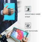 For Samsung Galaxy Tab A 10.1 (2019) T510 / T515 360 Degree Rotation PC+TPU Protective Cover with Holder & Hand Strap(Light Blue) - 6