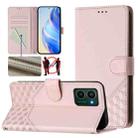 For HMD Pulse Pro / Pulse / Pulse+ Honeycomb Embossing RFID Leather Phone Case(Pink) - 1