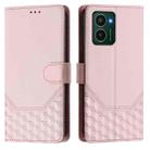 For HMD Pulse Pro / Pulse / Pulse+ Honeycomb Embossing RFID Leather Phone Case(Pink) - 2