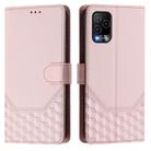 For BLU View 5 Pro Honeycomb Embossing RFID Leather Phone Case(Pink) - 2