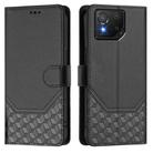 For Asus ROG Phone 8 / 8 Pro Honeycomb Embossing RFID Leather Phone Case(Black) - 2