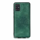 For Samsung Galaxy S10 Lite / A91 Mandala Embossed PU + TPU Case with Holder & Card Slots & Photo Frame & Strap(Green) - 2