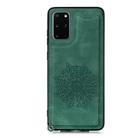 For Samsung Galaxy S20 Mandala Embossed PU + TPU Case with Holder & Card Slots & Photo Frame & Strap(Green) - 2