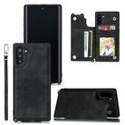 For Samsung Galaxy Note 10 Mandala Embossed PU + TPU Case with Holder & Card Slots & Photo Frame & Strap(Black) - 1