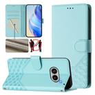 For Nothing Phone 2a Honeycomb Embossing RFID Leather Phone Case(Mint Green) - 1