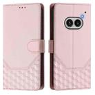 For Nothing Phone 2a Honeycomb Embossing RFID Leather Phone Case(Pink) - 2