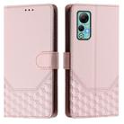 For Ulefone Note 14 Honeycomb Embossing RFID Leather Phone Case(Pink) - 2