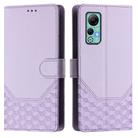 For Ulefone Note 14 Honeycomb Embossing RFID Leather Phone Case(Light Purple) - 2