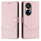 For Ulefone Note 17 Pro Honeycomb Embossing RFID Leather Phone Case(Pink) - 2