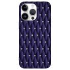 For iPhone 15 Pro Max Weave Cooling Solid Color TPU Phone Case(Purple Blue) - 1