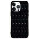 For iPhone 15 Pro Weave Cooling Solid Color TPU Phone Case(Black) - 1