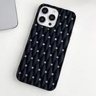 For iPhone 15 Pro Weave Cooling Solid Color TPU Phone Case(Black) - 2