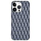 For iPhone 15 Pro Weave Cooling Solid Color TPU Phone Case(Grey) - 1