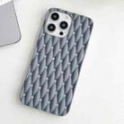 For iPhone 15 Pro Weave Cooling Solid Color TPU Phone Case(Grey) - 2