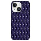 For iPhone 15 Plus Weave Cooling Solid Color TPU Phone Case(Purple Blue) - 1