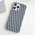 For iPhone 15 Plus Weave Cooling Solid Color TPU Phone Case(Grey) - 2