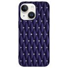 For iPhone 14 Plus Weave Cooling Solid Color TPU Phone Case(Purple Blue) - 1