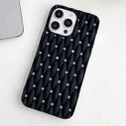 For iPhone 14 Plus Weave Cooling Solid Color TPU Phone Case(Black) - 2