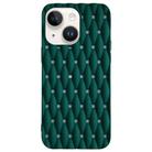 For iPhone 14 Plus Weave Cooling Solid Color TPU Phone Case(Green) - 1