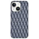 For iPhone 14 Weave Cooling Solid Color TPU Phone Case(Grey) - 1