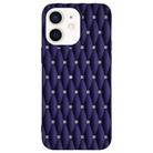 For iPhone 12 Weave Cooling Solid Color TPU Phone Case(Purple Blue) - 1