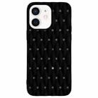 For iPhone 12 Weave Cooling Solid Color TPU Phone Case(Black) - 1