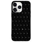 For iPhone 11 Pro Weave Cooling Solid Color TPU Phone Case(Black) - 1