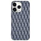 For iPhone 11 Pro Weave Cooling Solid Color TPU Phone Case(Grey) - 1