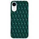 For iPhone XR Weave Cooling Solid Color TPU Phone Case(Green) - 1