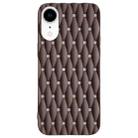 For iPhone XR Weave Cooling Solid Color TPU Phone Case(Brown) - 1