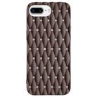 For iPhone 7 Plus / 8 Plus Weave Cooling Solid Color TPU Phone Case(Brown) - 1