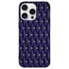 For iPhone 16 Pro Max Weave Cooling Solid Color TPU Phone Case(Purple Blue) - 1