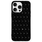 For iPhone 16 Pro Max Weave Cooling Solid Color TPU Phone Case(Black) - 1