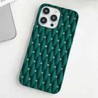 For iPhone 16 Pro Weave Cooling Solid Color TPU Phone Case(Green) - 2