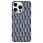 For iPhone 16 Pro Weave Cooling Solid Color TPU Phone Case(Grey) - 1