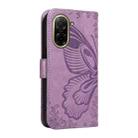 For Redmi A5 4G 173.3mm Swallowtail Butterfly Embossed Leather Phone Case(Purple) - 3
