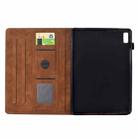 For Lenovo Tab M9 TB-310FU Cats Embossed Leather Smart Tablet Case(Brown) - 3