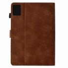 For Lenovo Xiaoxin Pad 11 2025 Cats Embossed Leather Smart Tablet Case(Brown) - 3