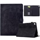 For Amazon Kindle Fire HD8 2017 / 2018 Cats Embossed Leather Smart Tablet Case(Black) - 1