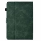 For Amazon Kindle Paperwhite 12th Gen 2024 Cats Embossed Leather Smart Tablet Case(Green) - 3