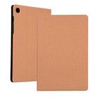 For Huawei Enjoy Tablet 2 10.1 inch Cloth Texture TPU Horizontal Flip Leather Case with Holder(Gold) - 1