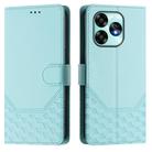 For Umidigi A15 / A15C / A15T Honeycomb Embossing RFID Leather Phone Case(Mint Green) - 2