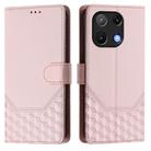 For Umidigi Note 90 Honeycomb Embossing RFID Leather Phone Case(Pink) - 2