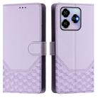 For ZTE Blade V60 4G / Axon 60 4G Honeycomb Embossing RFID Leather Phone Case(Light Purple) - 2